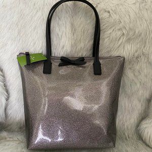 kate spade Bags - Kate Spade Silver Sparkly Tote kate spade Bags - Kate Spade Silver Sparkly Tote